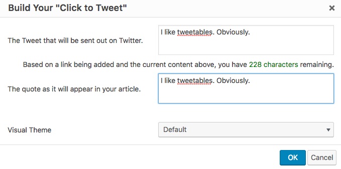 Get traffic from twitter using tweetable quotes
